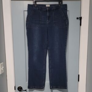 Dark Blue Straight Leg Women's Jeans